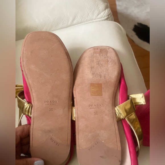 Neon Prada leather sock sandal - Picture 4 of 5